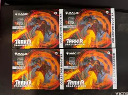 *NEW* *SEALED* Mtg Tarkir Dragonstorm Omega Collector Booster Pack x4 - Image 1