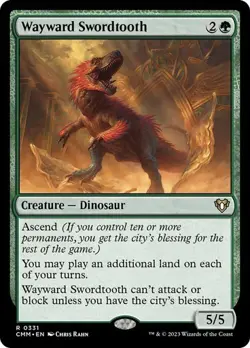 MTG - Wayward Swordtooth - Commander Masters - Magic the Gathering - Image 1