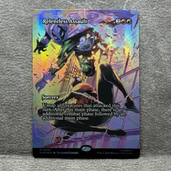 Relentless Assault (Borderless) - MAR #25 MTG Foil NM Magic the Gathering - Image 1