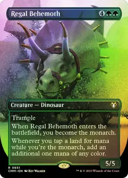 MTG - Regal Behemoth - Borderless Foil - Commander Masters - Magic the Gathering - Image 1