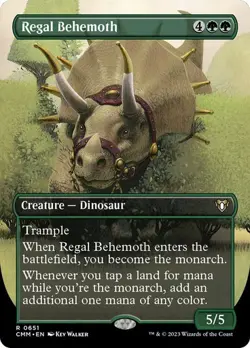 MTG - Regal Behemoth - Borderless - Commander Masters - Magic the Gathering - Image 1