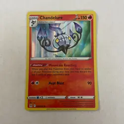 Chandelure Holo - 026/196 - SWSH Trick or Trade - Pokemon Rare Card - NM - Image 1