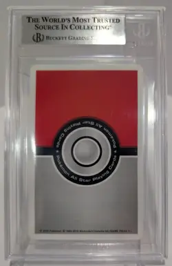 2016 Pokemon All Star Playing Cards Shaymin 4 Of Clubs Beckett Mint 9 - Image 2