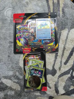 Pokemon TCG Mega Evolution Goldduck 3 Pack Blister sealed + One Pack Blister - Image 1