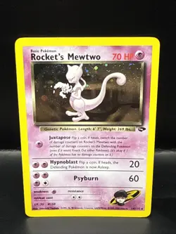 Pokemon TCG Gym Challenge Rocket's Mewtwo 14/132 Holo - Image 1