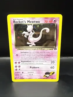 Pokemon TCG Gym Challenge Rocket's Mewtwo 14/132 Holo - Image 3