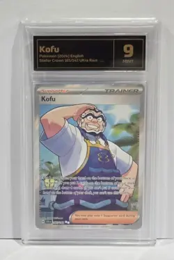Pokemon Slab: Kofu - 165/142 - SCR - Graded TCG Mint 9 - Image 1