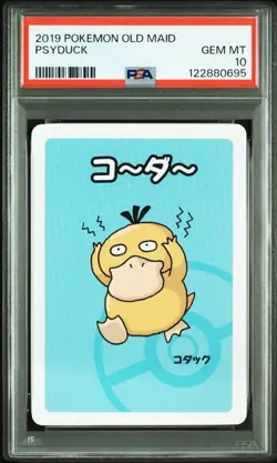 2019 Pokemon Old Maid - Psyduck PSA 10 - Image 1