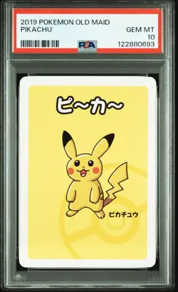 2019 POKEMON OLD MAID PIKACHU PSA 10 - Image 1