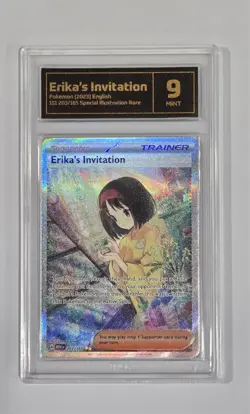 Pokemon Slab: Erika's Invitation - 203/165 - MEW - Graded TCG Mint 9 - Image 1
