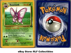 1999 Pokemon, Jungle, #29/64 Venomoth, Rare (b) - Image 1