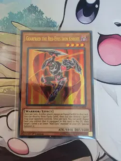 Yugioh ultra rare gearfried the red-eyes iron knight LEDU-EN002 - Image 1