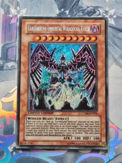 CT06-EN004 Earthbound Immortal Wiraqocha Rasca Secret Rare LTD Ed LP! YuGiOh TCG - Image 1