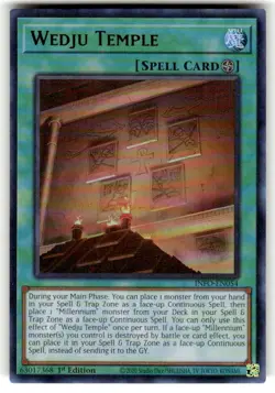 Yugioh! Wedju Temple - INFO-EN054 - Ultra Rare - 1st Edition Near Mint, English - Image 1