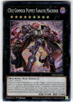 CXyz Gimmick Puppet Fantasix Machinix - INFO-EN043 - Super Rare - Yugioh TCG - Image 1