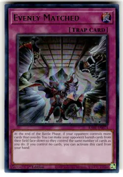 Yugioh Evenly Matched RA01-EN074 Ultra Rare 1st Ed NM - Image 1