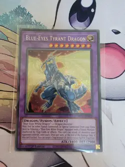 Yugioh secret rare blue-eyes tyrant dragon MP23-EN019 - Image 1