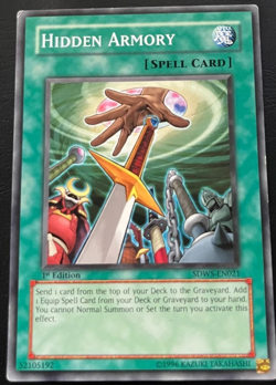 Hidden Armory SDWS-EN021 1st Edition Common YuGiOh TCG Card - Image 1