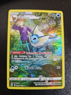Vaporeon - TG02/TG30 - Pokemon Brilliant Stars Sword & Shield Holo Rare Card NM - Image 1