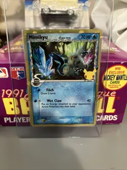 Pokemon Mimikyu TCG Delta Species Black Star Promo Holo Card SWSH136 NM/MT - Image 1