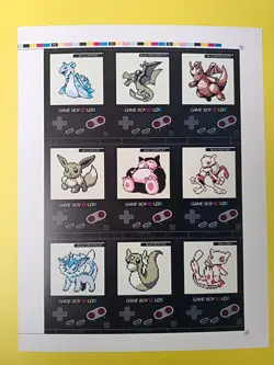 2024 POKEMON GAMEBOY COLOR UNCUTS Cards Full Set 27/27 Nintendo Special Silver - Image 4