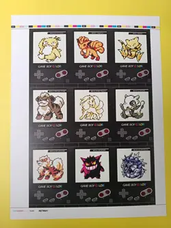 2024 POKEMON GAMEBOY COLOR UNCUTS Cards Full Set 27/27 Nintendo Special Silver - Image 5