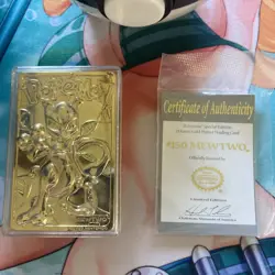 Mewtwo - Pokemon 23k Gold Plated Trading Card Burger King Promo 1999 Nintendo - Image 2