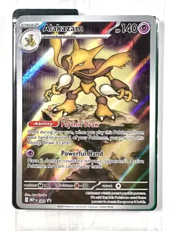 Alakazam MEP 009 Mega Evolution Sealed Pokemon Black Star Promo Card w/Dividers - Image 1