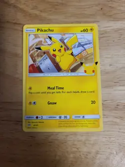 Pokemon Card Pikachu 25th Anniversary Mcdonalds Promo 2021 -25/25 - NON-HOLO - Image 1