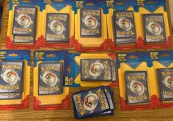 Lot of 10 sealed Pokemon Pack 20 Cards , 1 guaranteed foil and 85+ cards - Image 1