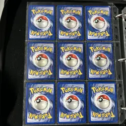 Pokemon Collection Vintage Wizards Of The Coast - Lot Of Cards - Binder Pages - Image 2