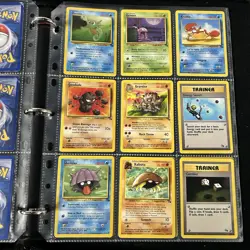 Pokemon Collection Vintage Wizards Of The Coast - Lot Of Cards - Binder Pages - Image 3