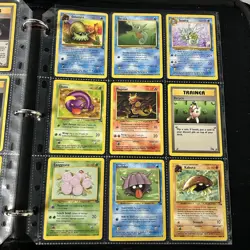 Pokemon Collection Vintage Wizards Of The Coast - Lot Of Cards - Binder Pages - Image 5
