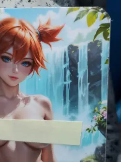 1/1 Only 1 Made Misty Water Pokemon NSFW Topless FN Lonestar Customs Waifu Card - Image 3