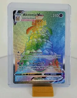 Pokemon Alcremie VMAX TCG Shining Fates Holo Card 073/072 - Image 1