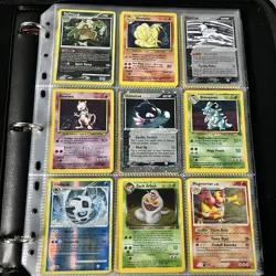 Pokemon Collection Vintage WoTC & PSA Lugia 100x Holos Binder Page Cards Lot - Image 4