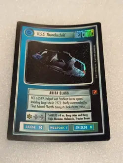 Star Trek CCG: Blaze Of Glory - "U.S.S. Thunderchild" Super Rare Foil Card - Image 1