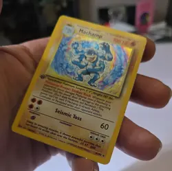 machamp 8/102 base set Holo rare 1st edition Pokemon card - Image 3