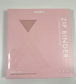 Vault X Just Pink 12-Pocket Exo-Tec Zip Binder - 480 Cards - New - Image 1
