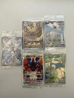 Pokemon TCG SEALED 5 - Card Holo/Full Art Lot - N’s Reshiram IR, Lucario VSTAR - Image 1