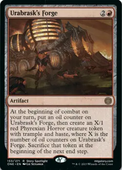 MTG Urabrask's Forge Normal NM Phyrexia: All Will Be One Magic 153 - Image 1