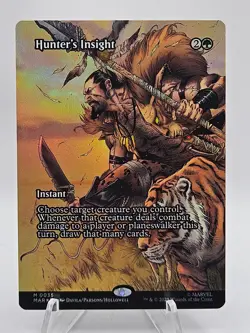 MTG - Hunter's Insight - Borderless - Marvels Spiderman -FOIL - NM M 0035 - Image 1