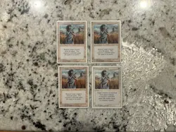 Mtg Swords To Plowshares x4 - Magic the Gathering Swords To Plowshares Played - Image 1