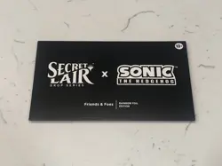 MTG Secret Lair x Sonic The Hedgehog Friends and Foes Rainbow Foil Sealed - Image 1
