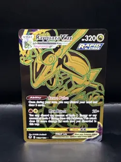 Pokemon TCG Rayquaza VMAX TG29/TG30 Silver Tempest Holo Gold Secret Rare A - Image 1