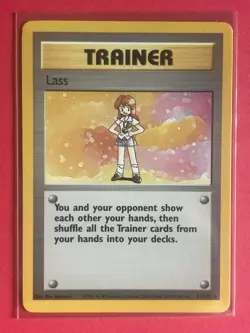 1999 Pokemon Base Set Unlimited Lass Trainer #75/102 Rare LP+ - Image 1