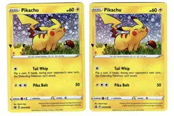 Lot Of 2 Pikachu SWSH039 General Mills Pokemon TCG Sword Shield Black Star Promo - Image 1
