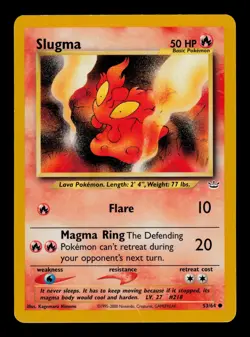 Slugma 53/64 - LP - Neo Revelation, WOTC Pokemon - Image 1
