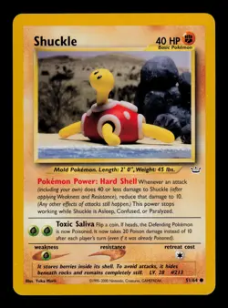 Shuckle 51/64 - LP - Neo Revelation, WOTC Pokemon - Image 1