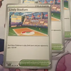 Lively Stadium 180/191 Uncommon Surging Sparks Pokemon TCG Playset 4x - Image 2